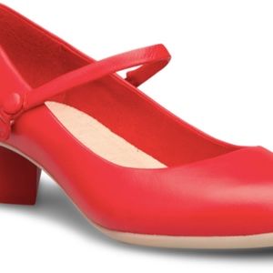 Camper Kim Red Mary Jane Heels